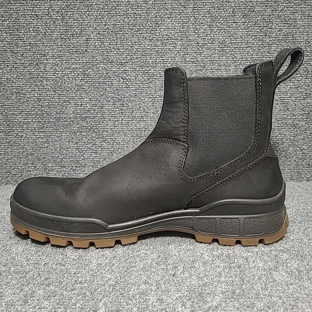 ECCO Track 25 Hydromax Black Chelsea Boot Water Repellent EU 45 Size 11- 11.5 US